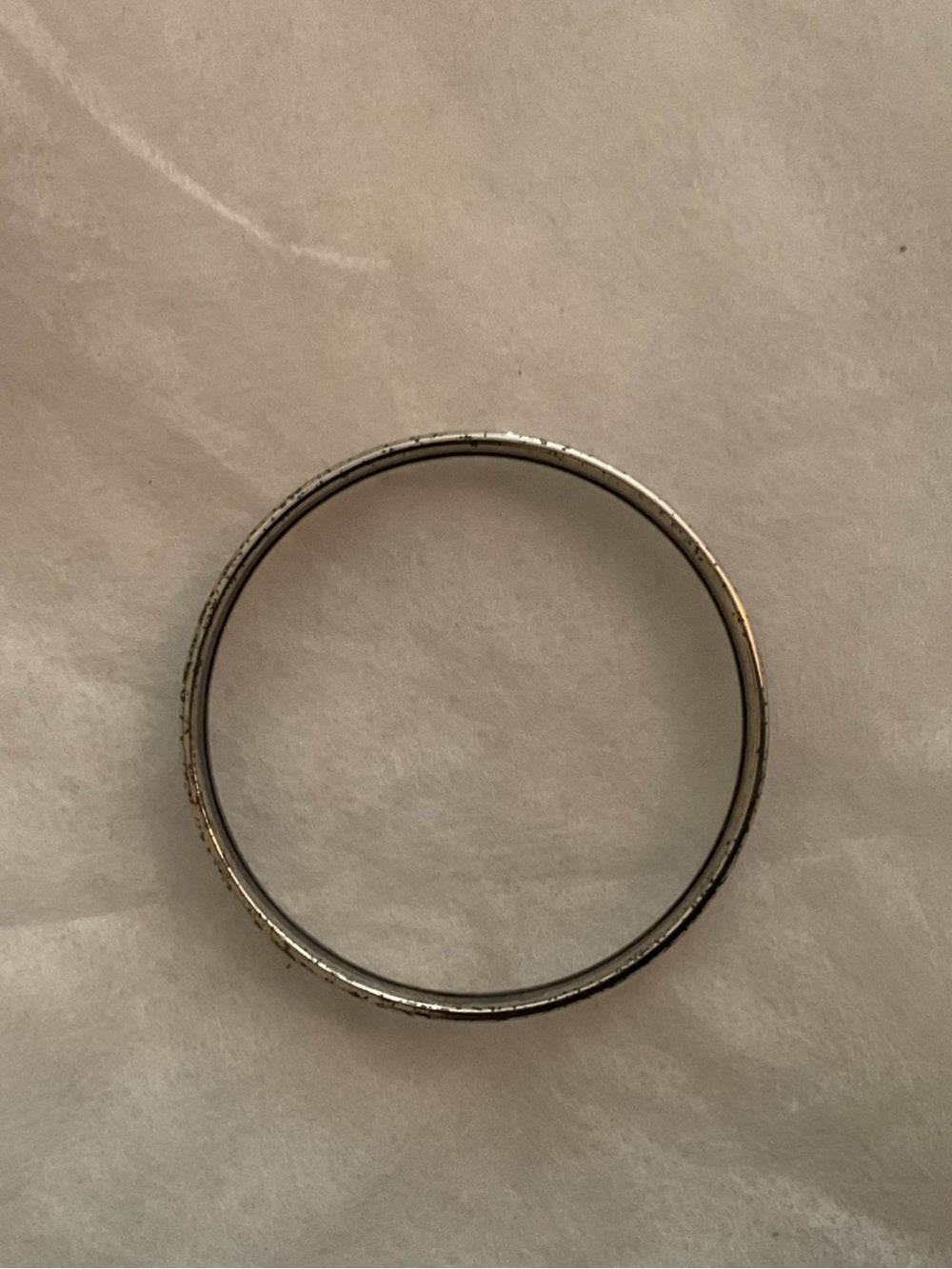Authentic Vintage Hermès Paris Austria Orange Enamel Medallion L Bangle Bracelet | listing photo 10