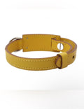 Hermès Yellow Epsom Leather Collar/ Bracelet PM | Palladium COA Authenticated | listing photo 1
