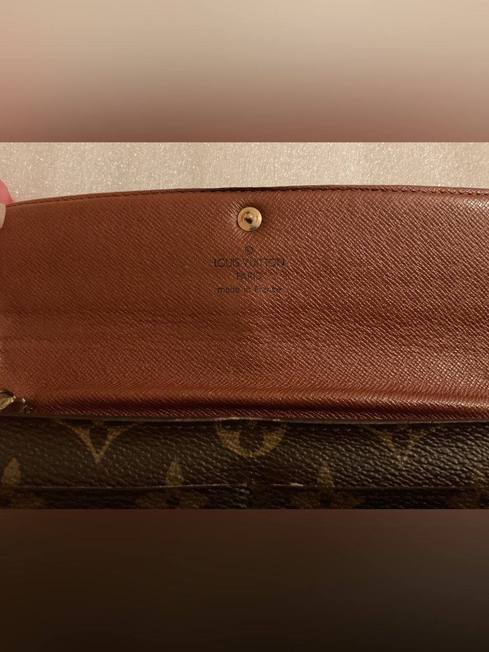 Louis Vuitton Vintage 2004 Monogram Sarah Wallet Long Bifold Made in France | listing photo 4