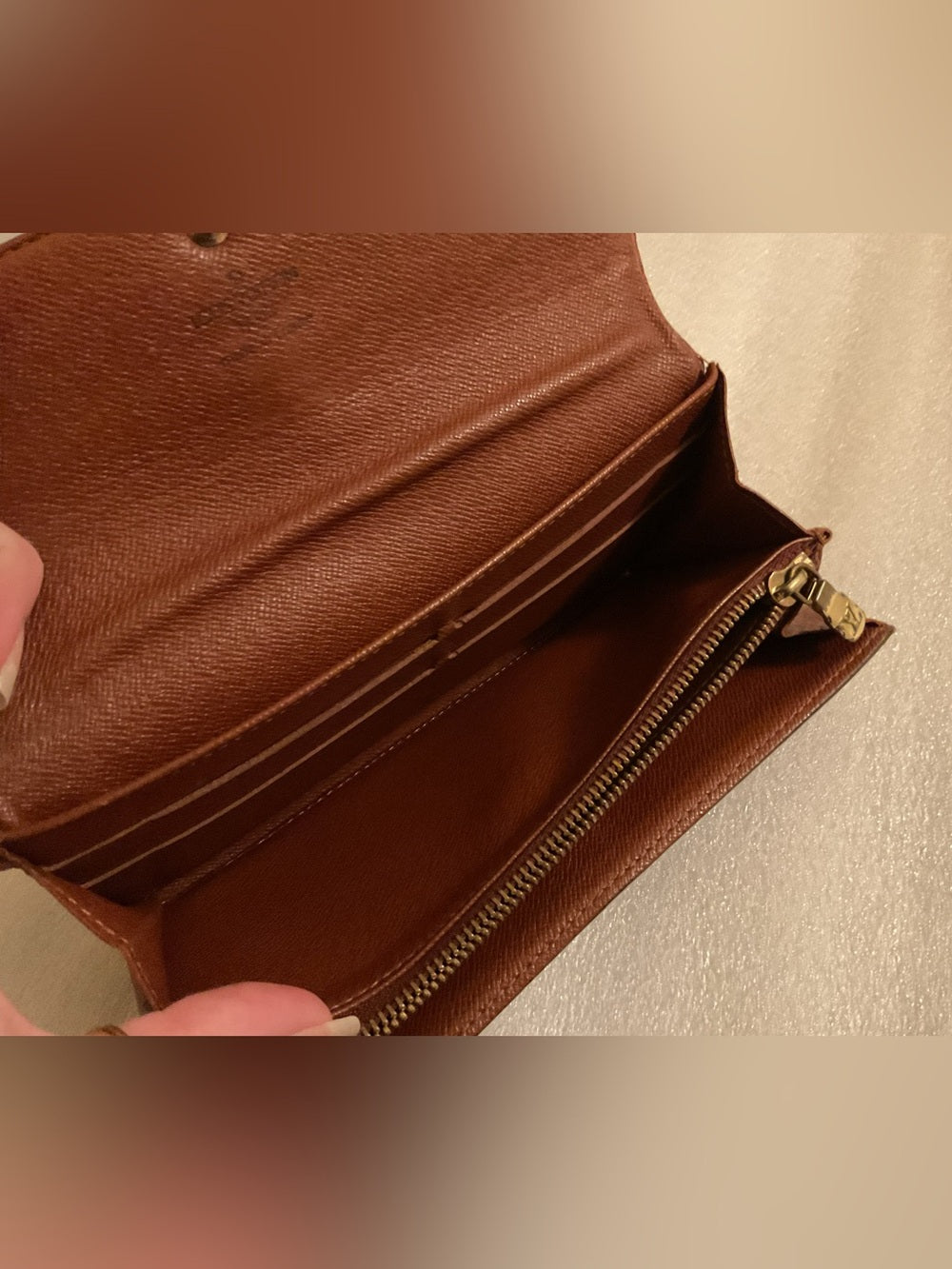 Louis Vuitton Vintage 2004 Monogram Sarah Wallet Long Bifold Made in France | listing photo 11