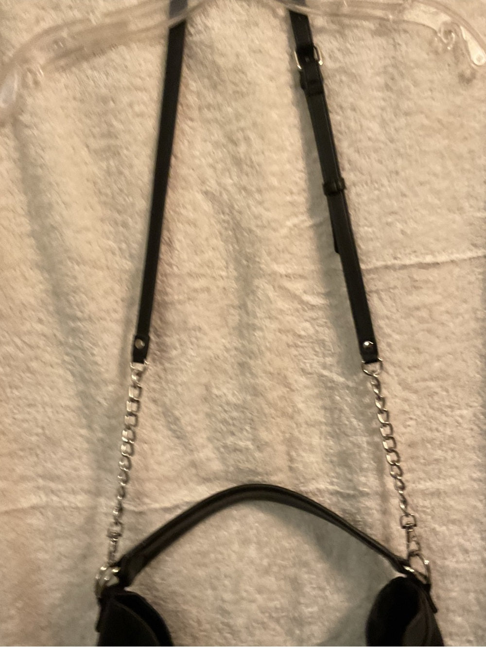 Rebecca Minkoff Moto Hobo Oversized Black Leather Double Zip Convertible Bag | listing photo 2