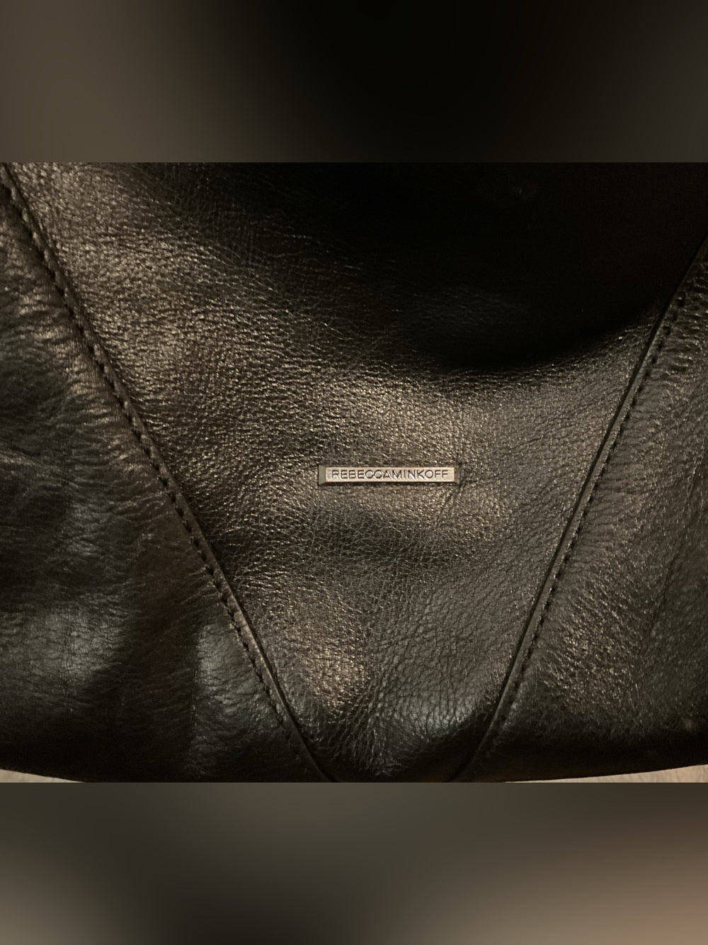 Rebecca Minkoff Moto Hobo Oversized Black Leather Double Zip Convertible Bag | listing photo 3